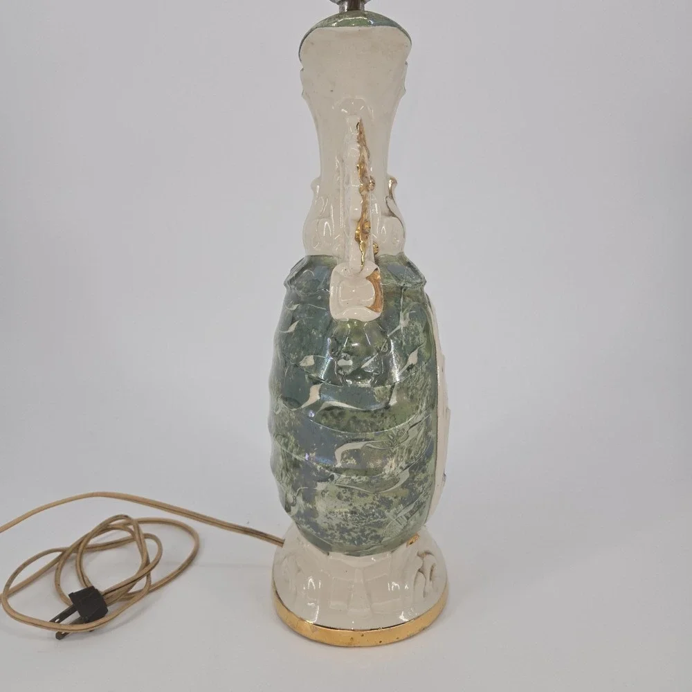 Vintage Italian Capodimonte Style Ceramic Table Lamp 33